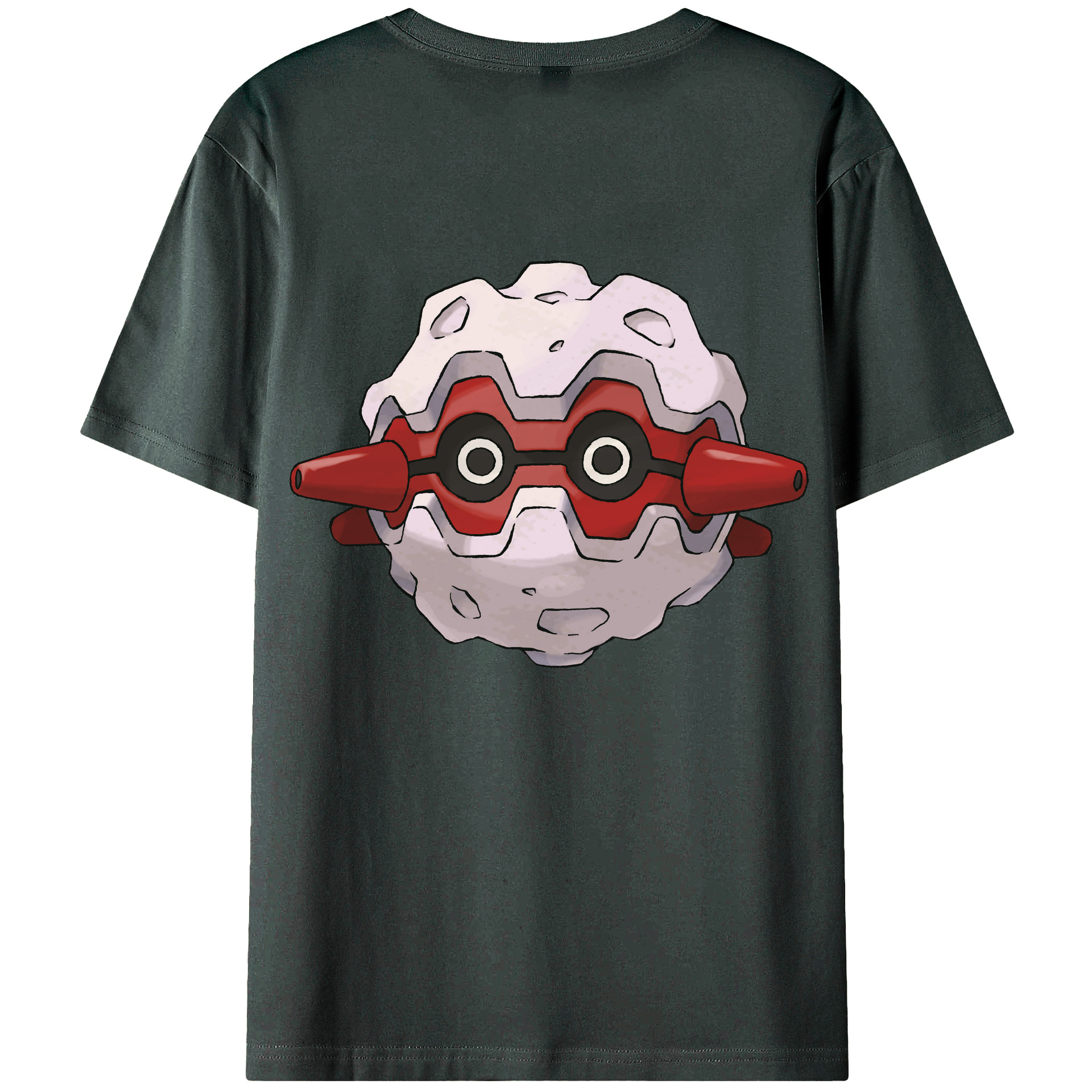 （画像用） ポケットモンスター Pokémon 綿100％ メンズ半袖Tシャツ（バックプリント） 通気性